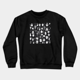 Barista coffee pattern Crewneck Sweatshirt